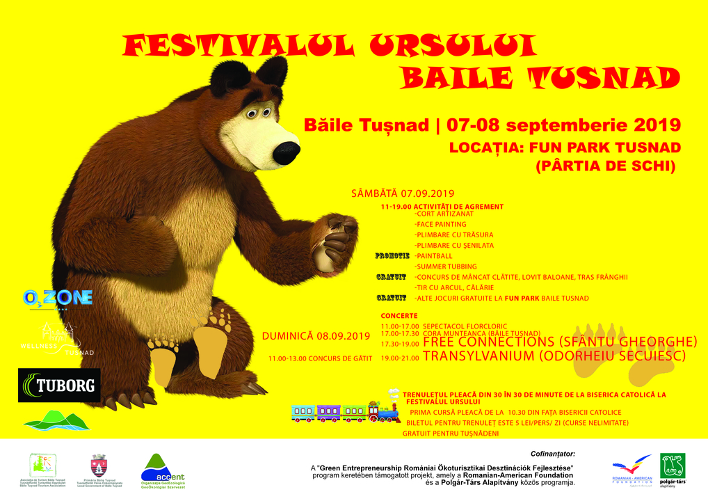 Festivalul Ursului ediția a IV-a 07-08.09.2019, Baile Tusnad