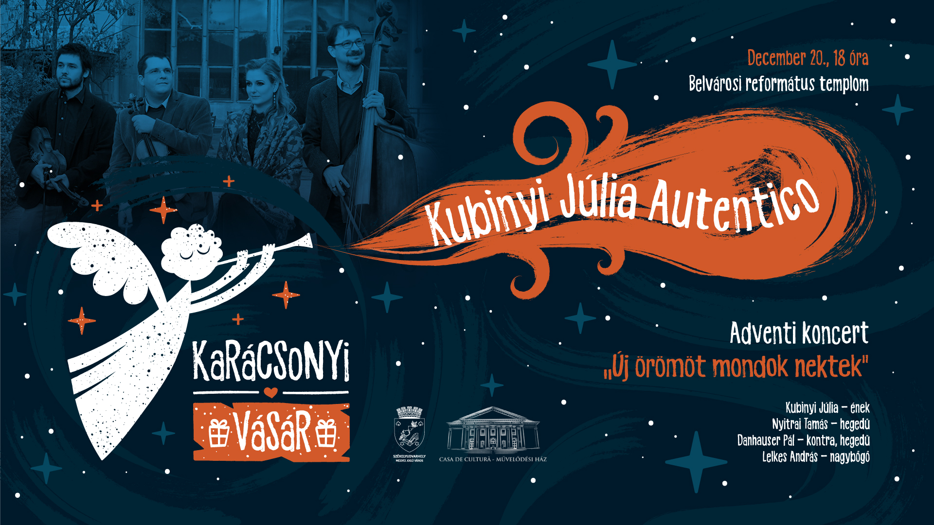 "Új örömöt mondok nektek" – Kubinyi Júlia Autentico adventi koncertje